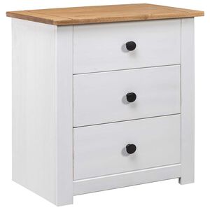 vidaXL S&auml;ngbord vit 46x40x57 cm furu panama