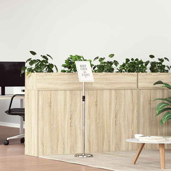 vidaXL M&auml;ssmontrar Silver 25 x 25 x 125 cm Aluminium