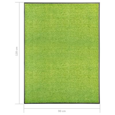 vidaXL Dörrmatta tvättbar grön 90x120 cm