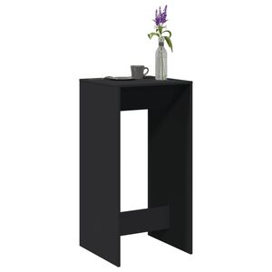 vidaXL Barbord svart 51x50x103,5 cm konstruerat tr&auml;