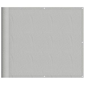 vidaXL Balkongsk&auml;rm ljusgr&aring; 90x300 cm 100% polyester oxford