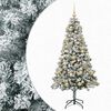 vidaXL Konstgjord julgran med kulor 120 cm 150 LED-lampor Varmvit