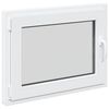 vidaXL K&auml;llarf&ouml;nster RISOR 80 x 70 cm PVC och glas Vit