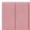 vidaXL Bed with Mattress "Hanko" Pink 100x200 cm Velvet