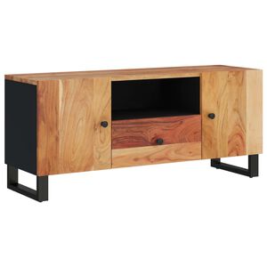 vidaXL TV-sk&aring;p 105x33,5x46 cm massivt akacia och konstruerat tr&auml;