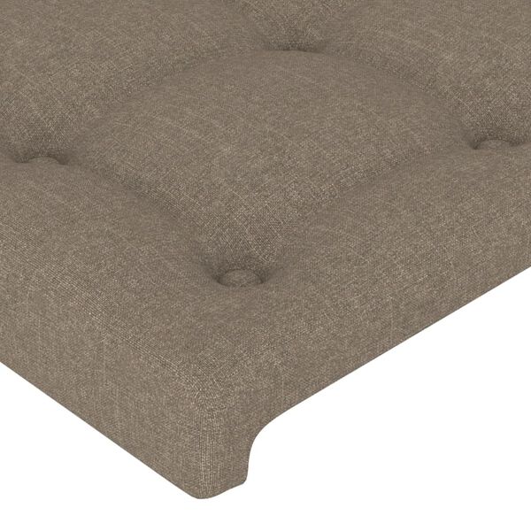 vidaXL S&auml;nggavel taupe 144x5x118/128 cm tyg
