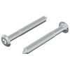 vidaXL Skruv 2 pcs Silver M6 x 50 mm St&aring;l