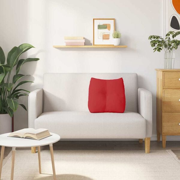 vidaXL Ryggkudde R&ouml;d 45 x 24 x 50 cm tyg