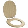 vidaXL Mjukt st&auml;ngande toalettlock Ljus Bambuf&auml;rg 44 x 38 cm MDF-board
