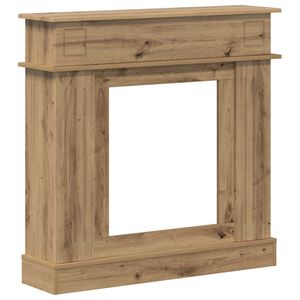 vidaXL Eldstadsram Artisan-ek 102 x 26 x 100 cm Konstruerat tr&auml;