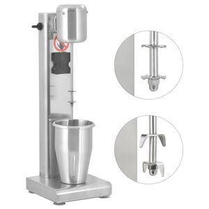 vidaXL Milkshakeblender rostfritt st&aring;l 1 L
