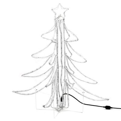vidaXL Hopfällbar julgran ljusslinga med LED varmvit 87x87x93 cm