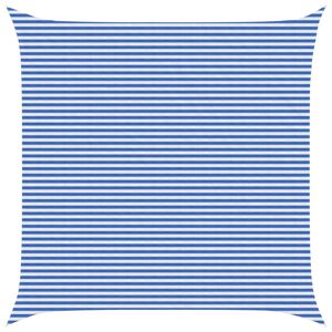 vidaXL Sols&auml;tt segel Bl&aring; och Vit 6 x 6 m HDPE