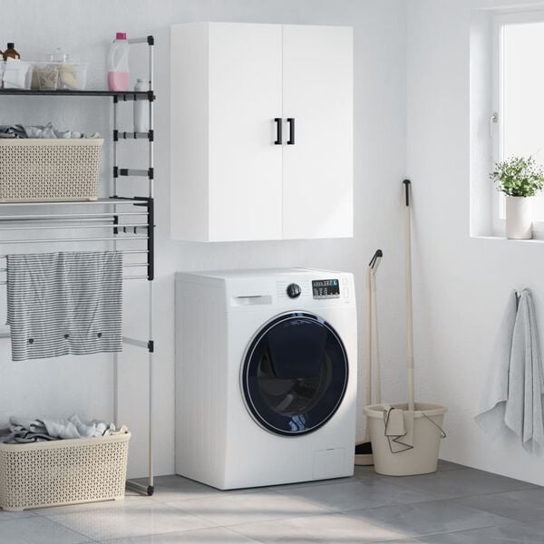 vidaXL V&auml;ggsk&aring;p vit 69,5x34x90 cm