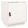 vidaXL S&auml;ngbord vit 40x34x45 cm massivt furutr&auml;