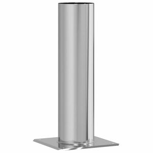 vidaXL Skorstenhuvud F&ouml;rl&auml;ngning Silver 24 x 24 x 50 cm Rostfritt st&aring;l