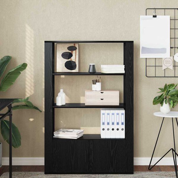 vidaXL Sideboard Svart ek 30 x 80 x 119.5 cm Konstruerat tr&auml;