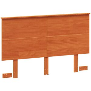vidaXL Huvudgavel vaxbrun 120 cm massiv furu