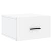 vidaXL V&auml;ggmonterat s&auml;ngbord vit 35x35x20 cm