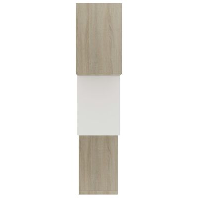 vidaXL Kubhyllor vit och sonoma-ek 68x15x68 cm konstruerat trä