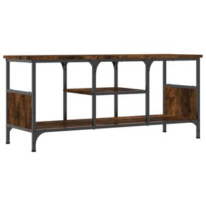 vidaXL Tv-b&auml;nk r&ouml;kf&auml;rgad ek 100x35x45 cm konstruerat tr&auml; & j&auml;rn