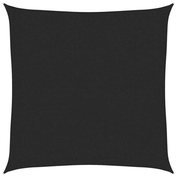 vidaXL Solsegel 160 g/m&sup2; svart 3,6x3,6 m HDPE