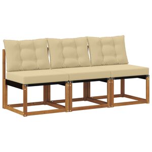 vidaXL 3 Stycke Utomhus Mellansoffa