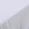 vidaXL Bordsöverdrag 2 st stretch golvlångt vit 183x76x74 cm