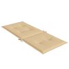 vidaXL Stolsdynor högt ryggstöd 6 st melerad beige 120x50x4 cm tyg