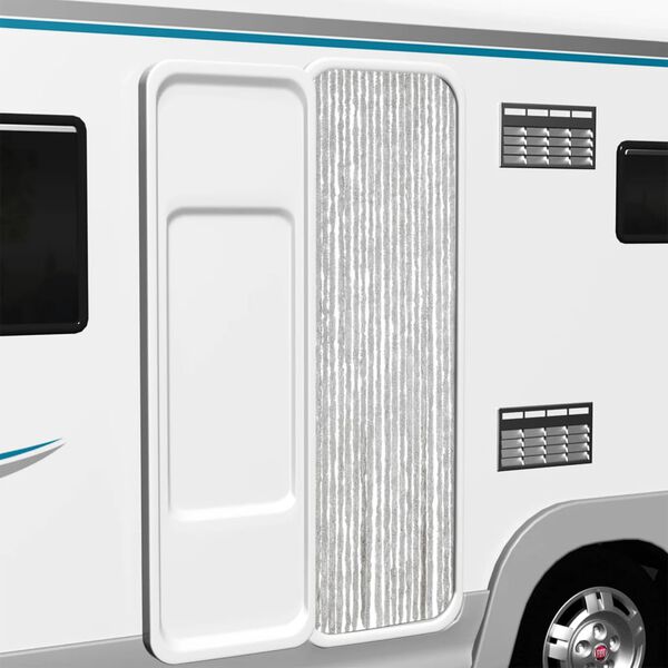 vidaXL Insektsgardin grå 56x185 cm chenille