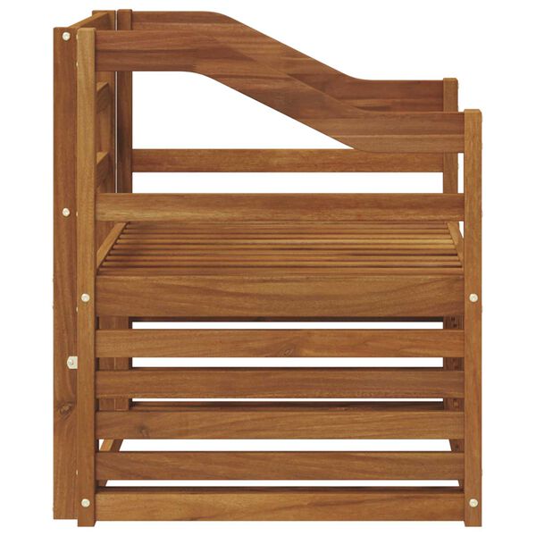 vidaXL Utomhussoffset Naturf&auml;rg 67 x 63 x 73 cm Massivt Akaciatr&auml;