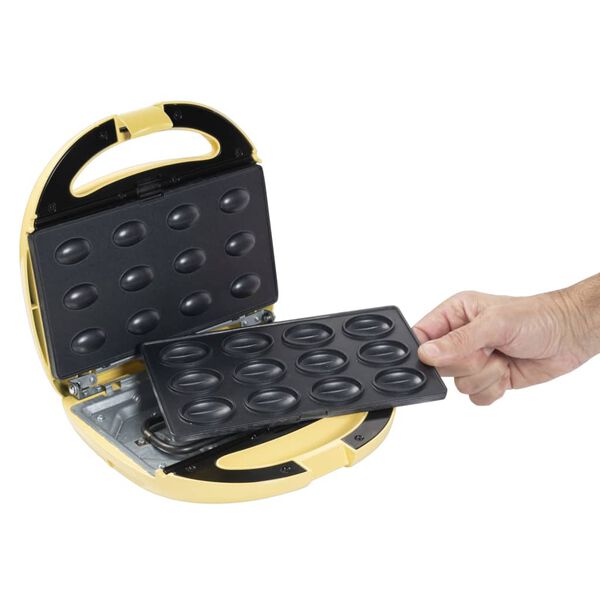 Bestron V&aring;ffelj&auml;rn valn&ouml;tsformade kakor ANP801V 850 W vanilj