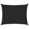 vidaXL Solsegel 160 g/m&sup2; rektangul&auml;r svart 6x8 m HDPE