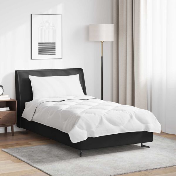 vidaXL T&auml;ckeset med kudde 2 pcs Vit Mikrofiber