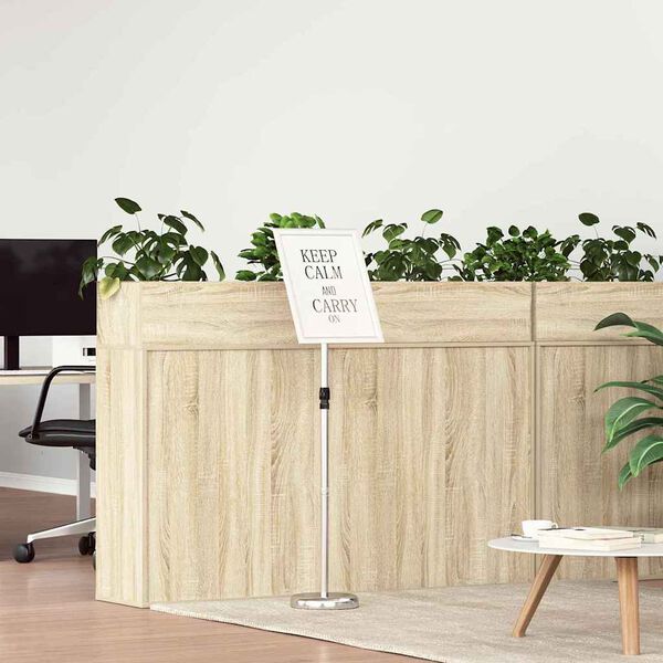 vidaXL M&auml;ssmontrar Silver 25 x 25 x 125 cm Aluminium