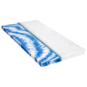 vidaXL B&auml;ddmadrass 80x200 cm gelskum 7 cm