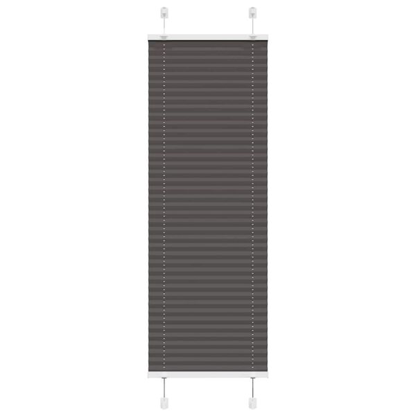 vidaXL Plisserad persienn svart 40x100cm tyg bredd 39,4cm polyester