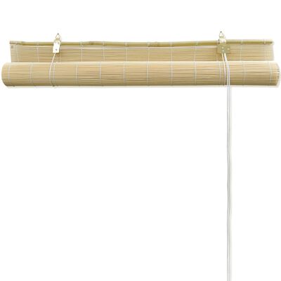 vidaXL Rullgardin naturlig bambu 80 x 160 cm
