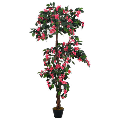 vidaXL Konstväxt Rododendron med kruka 165 cm rosa