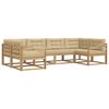 vidaXL Utomhussoffset 6 st Vit och Beige