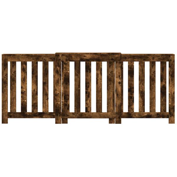 vidaXL Elementskydd r&ouml;kf&auml;rgad ek 205x21,5x83,5 cm konstruerat tr&auml;