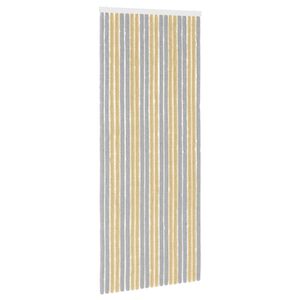 vidaXL Insektsgardin Chenille Gr&aring; och Beige 90 x 220 cm 100% PP