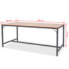vidaXL Matbord asktr&auml; 180x90x76 cm