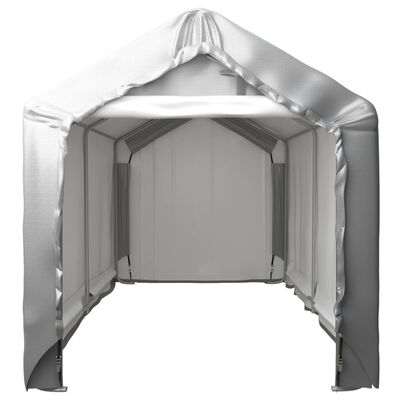 vidaXL Förvaringstält 180x300 cm stål grå
