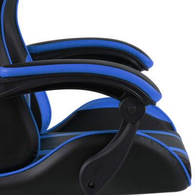 vidaXL Gamingstol svart och blå konstläder