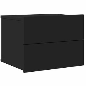 vidaXL S&auml;ngbord svart 40x30x30 cm konstruerat tr&auml;
