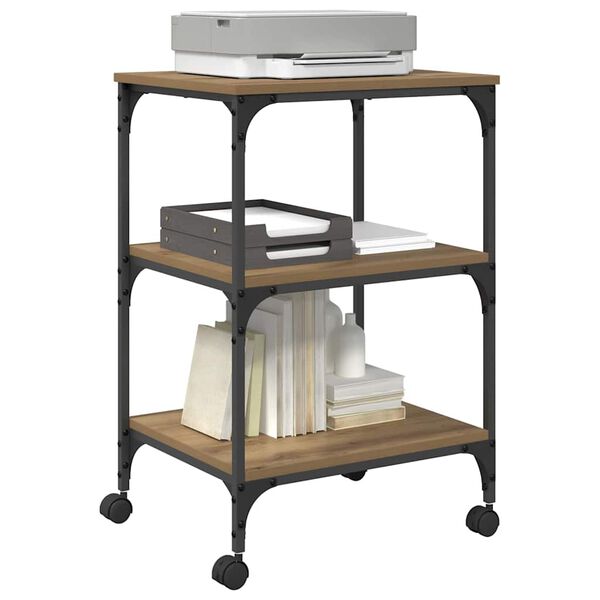 vidaXL Skrivarst&auml;ll Artisan Ek 50 x 41 x 75 cm Konstruerat tr&auml;