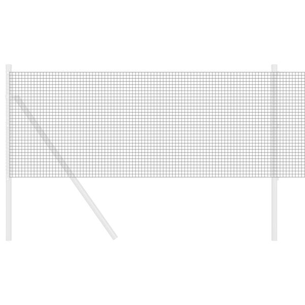 vidaXL Svetsat trådstängsel Grå 0.6 x 50 m Stål