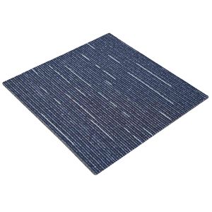 vidaXL Mattan platta Randig Bl&aring; 50 x 50 cm 20 st PP och Bitumen