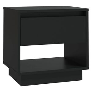 vidaXL S&auml;ngbord svart 45x34x44 cm konstruerat tr&auml;